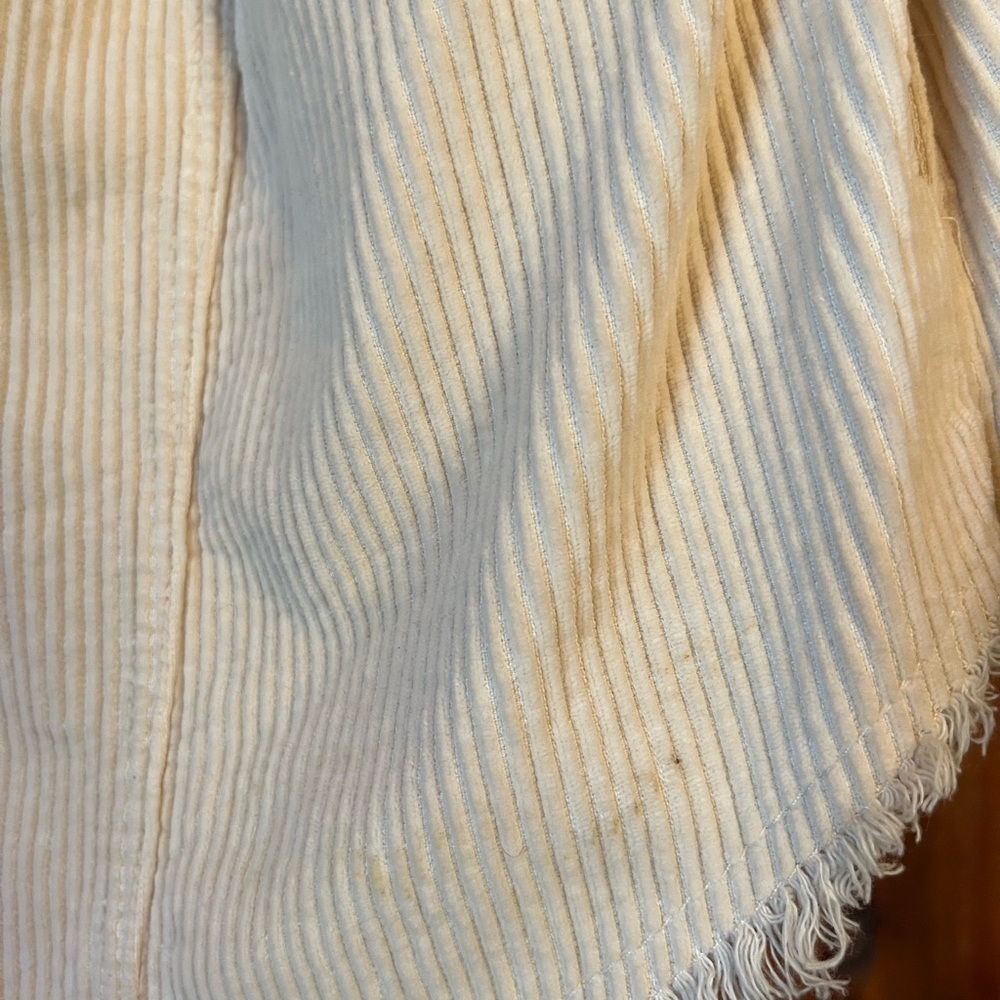 Zara Corduroy Cream Shacket - Picture 5 of 6